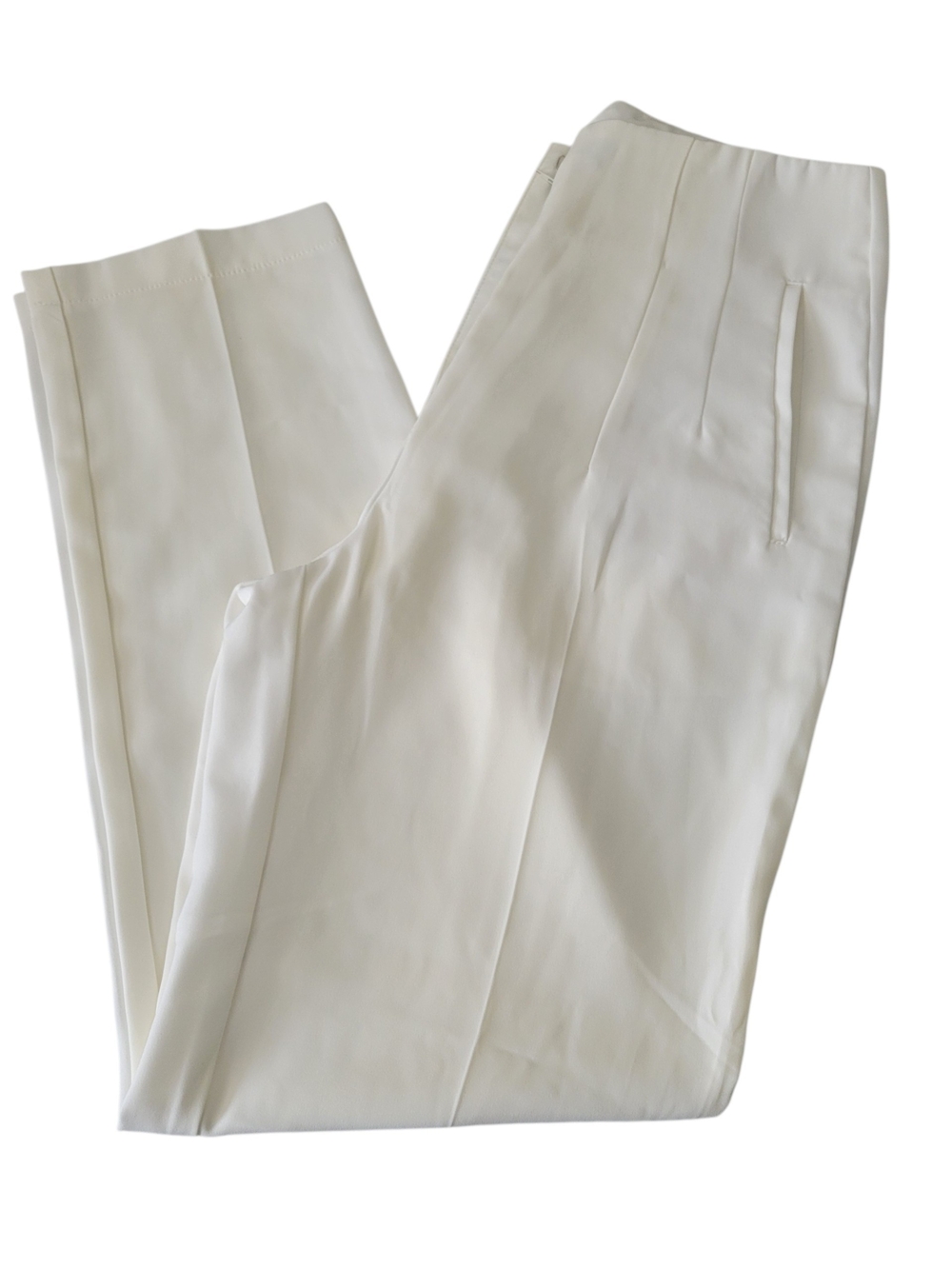 Women's Cropped Tailored Ankle Pants - White